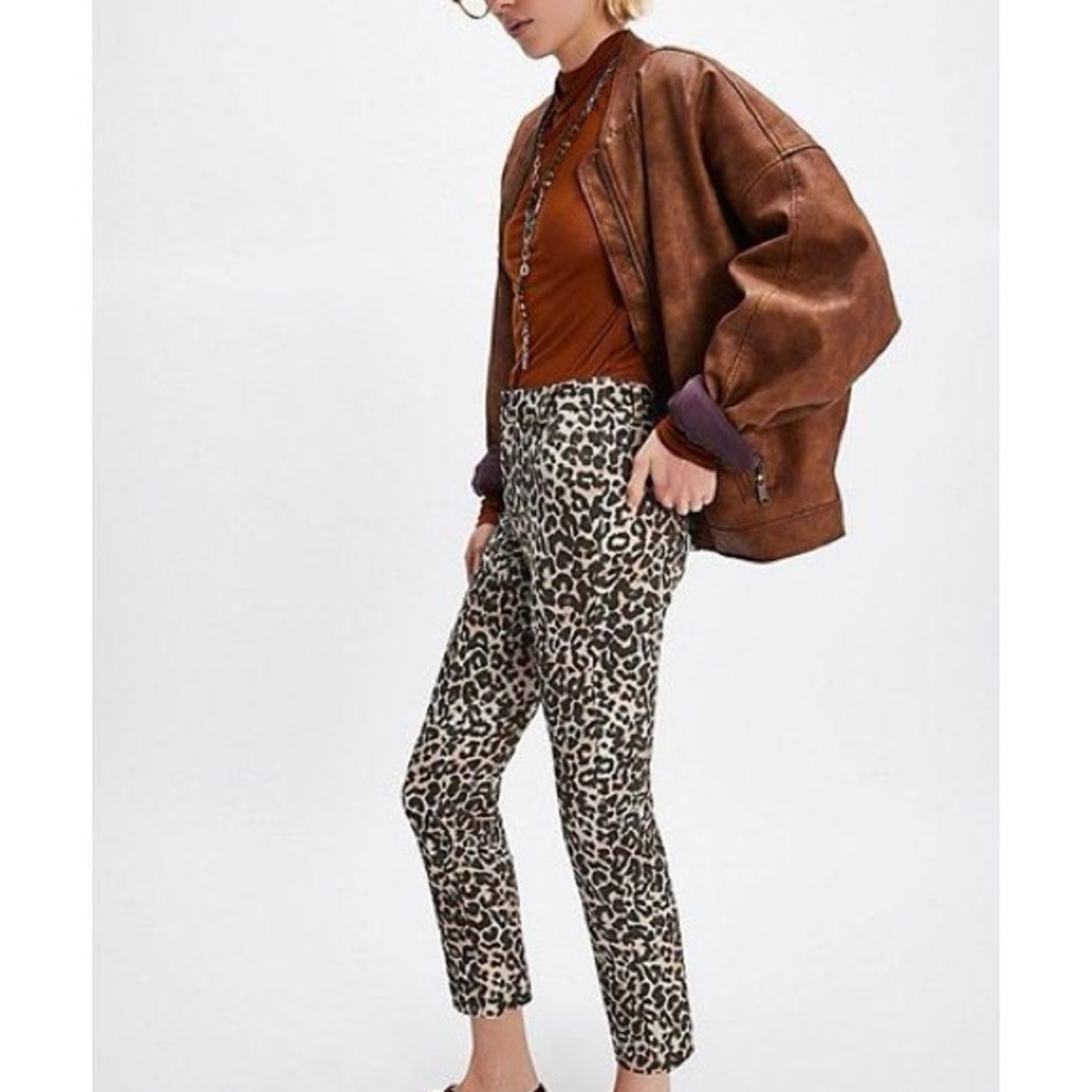 Free People Molly Printed Slim Pants